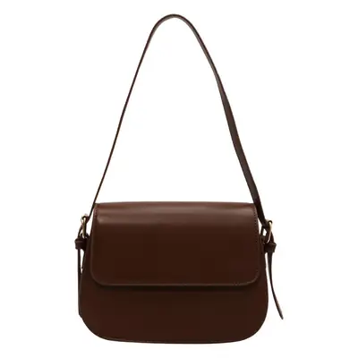 Women's Brown Crossbody Bag Retro Saddle Design