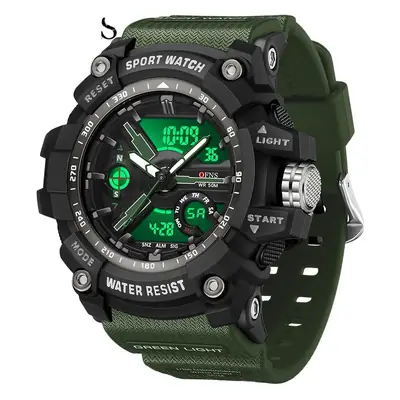 Ofns Military Style Digital Watch Green Sport Watch