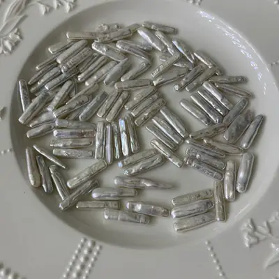 Natural Freshwater Pearl Toothpicks for DIY Jewelry Making