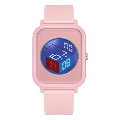 Pink Digital Student Watch with Alarm Clock Display