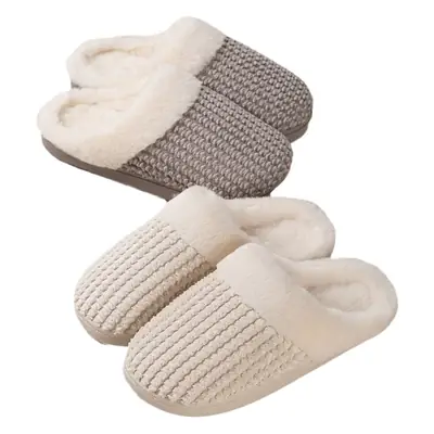 2024 new plush slippers women's autumn and winter cotton slippers thickened warm non-slip home indoor and outdoor men's wholesale