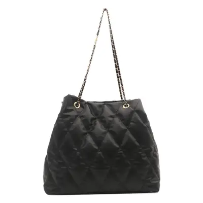 Brown Rhombic Quilted Shoulder Bag for Women