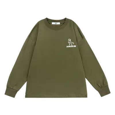 Girls Dinosaur Print Long Sleeve T-Shirt Green Medium Large