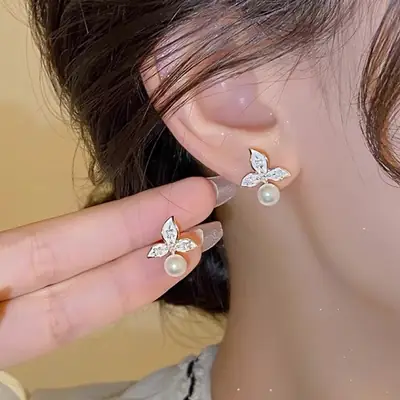 Fairy Light Pearl Earrings for Women 2024
