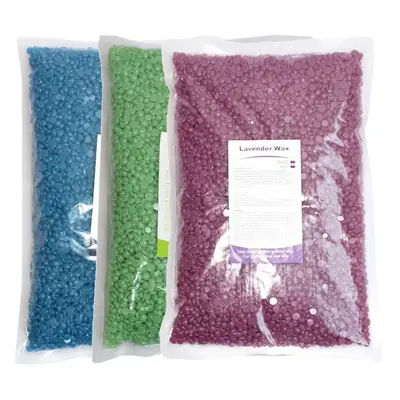 Blue Solid Hair Removal Wax 1kg Honey Beans Full Body