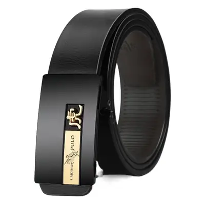 Pure Cowhide Belt for Men, Automatic Buckle, 100% Genuine