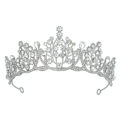 Crystal Crown Princess Hair Accessory Green Emerald Bridal Wedding