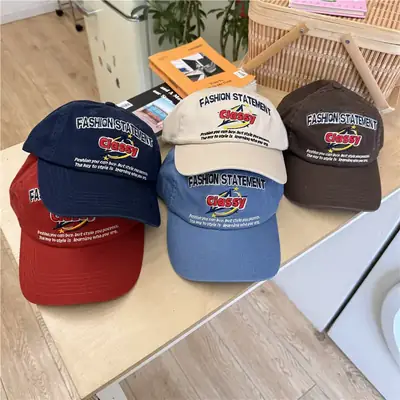 Men's Red Big Cap Sun Hat with "Big Stars" Design