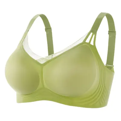 Soft support jelly nude seamless underwear women's adjustable breast collection anti-sagging wireless super soft thin bra
