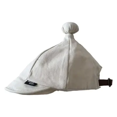 White Korean Baby Hat 2025 New Ins Letter Soft Bristle