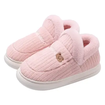 Women Winter Fleece Lined Slippers Grey Warm