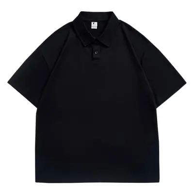 Pure Cotton White Polo Shirt Loose Fit Unisex