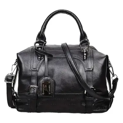 Women's Large Capacity Leather Crossbody Bag Brown