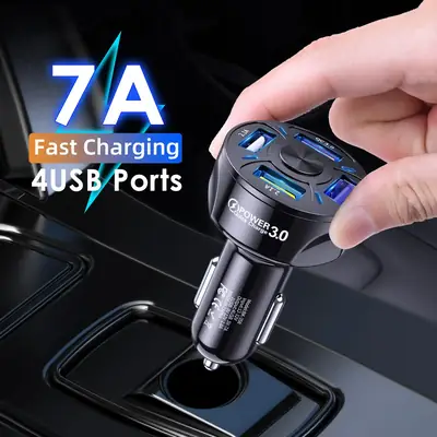 3.1A QC3.0 Car Charger 4USB Fast Charge