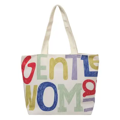 Rainbow Flower Canvas Bag 2024 Large Capacity Casual Shoulder