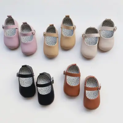 ins popular baby girl princess toddler shoes warm Velcro cotton shoes spring baby leather shoes soft bottom children's shoes