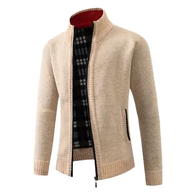 Men's Black Knitwear Cross-Border Warm Jacket