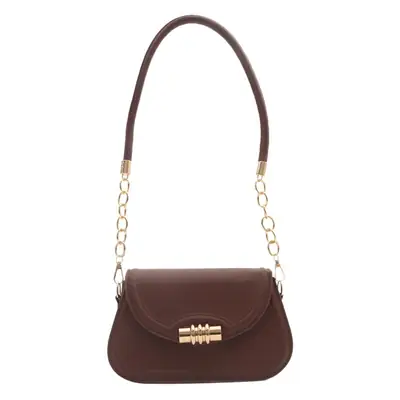 Women's Retro Chain Shoulder Bag Brown 2024
