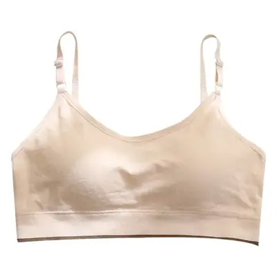 Beige Fixed Cup Tube Top Underwear for Girls