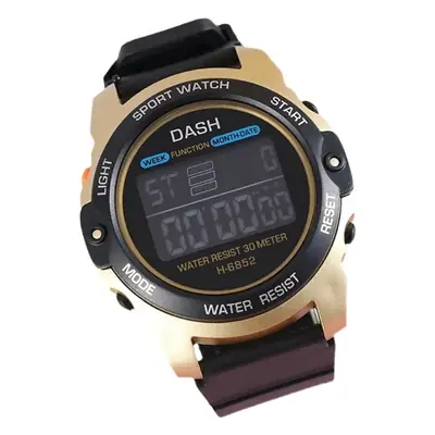 Black Waterproof Digital Watch for Men Women