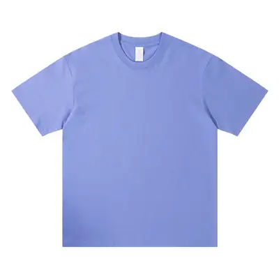 Men's 230g Cotton T-Shirt White Round Neck Loose Fit