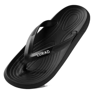 Ladi Women's Blue Flip Flops Beach Platform Non-Slip