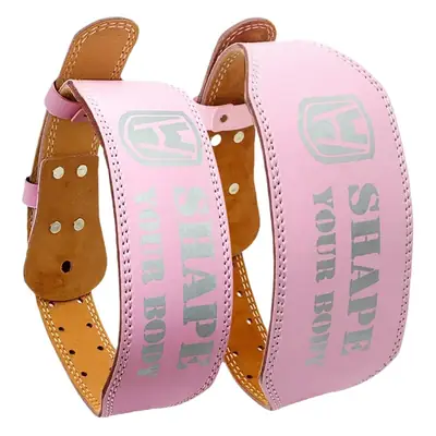 Women's Pink & Orange Waist Support Belt for Deep Squat & Hard Pulls