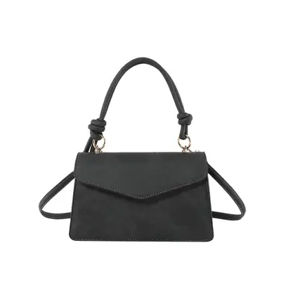 Women Shoulder Messenger Bag Brown Leather Small Square Design
