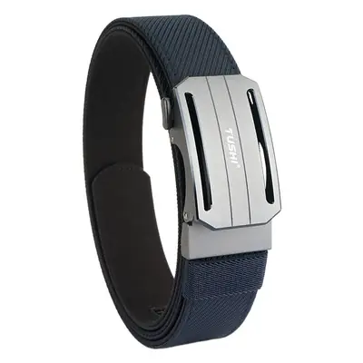 Men's Aluminum Belt with Black Nylon Strap