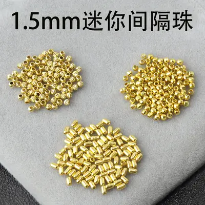 18K Gold Mini Spacer Beads Bracelet for Women
