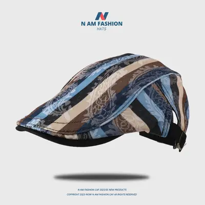 Japanese Retro Denim Peaked Cap Men's Casual Travel Hat
