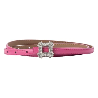 Women's Diamond-Encrusted Belted Belt with Jeans