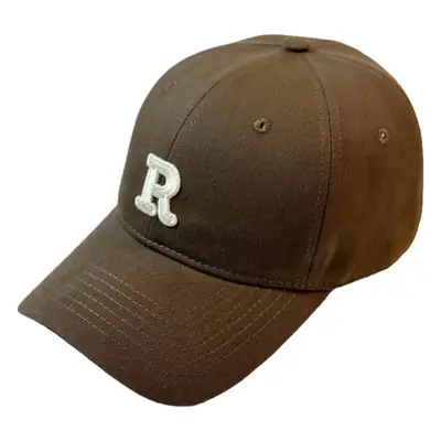 Women Beige R Logo Baseball Cap Spring Summer