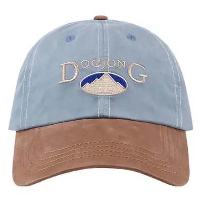 Women's Blue Brown Embroidered Baseball Cap