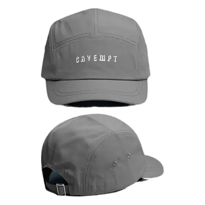 Men's Brim Cap Summer Hat Gray Beige with "CAYEBYFT" Logo