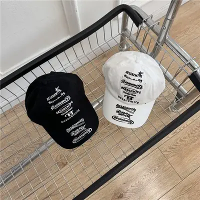 Men & Women Retro Lettered Baseball Caps High Street Fashion