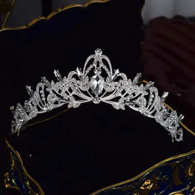Crystal Crown Hairpin for Bridal & Wedding Dress