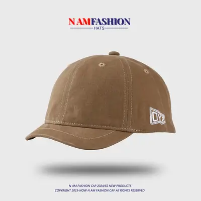 Men Navy Blue Japanese Cap with American Embroidery