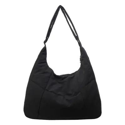 New Nylon Cotton College Student Tote Bag Beige