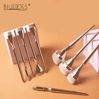 Blush Brush Gold Electroplated Makeup Tool