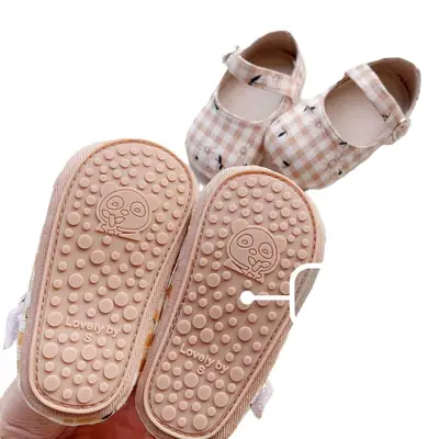 Directly Supplied from the Manufacturer, Korean Style Spring and Autumn Baby Shoes, Boys' Plaid Cloth Shoes, Girls' Soft-Soled Toddler Shoes, Plaid Shoes