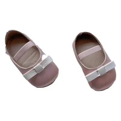 Ins New Spring and Autumn Baby Cloth Shoes for Girls, Soft-Soled Non-Slip Pre-Walking Shoes with Bowknot and Anti-Slip Heel, Princess Shoes