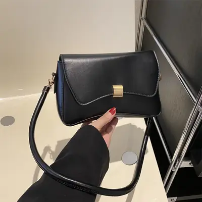 Black Leather Crossbody Bag for Women 2023 New Arrival