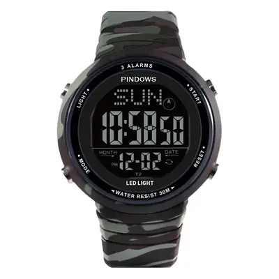 Camouflage Digital Watch for Men Women Military Style