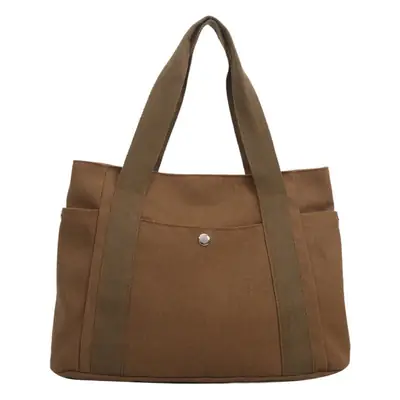Women Canvas Shoulder Bag Large Capacity Book Loading Commuter