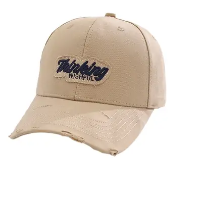 Women's Brown Embroidered Baseball Cap Spring Autumn