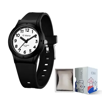 El Marco Blue Yellow Kids Watch Waterproof Quartz