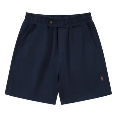 Dengjue Men Pique Knit Shorts White Black Casual