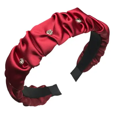 Red Rhinestone Hair Hoop for Women