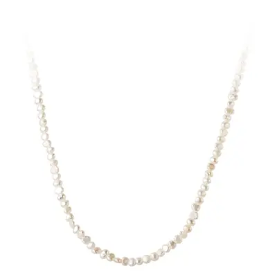S925 Silver Pearl Beaded Clavicle Necklace